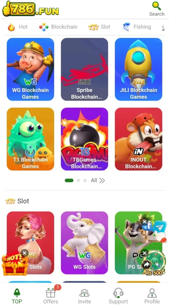 786Fun game interface