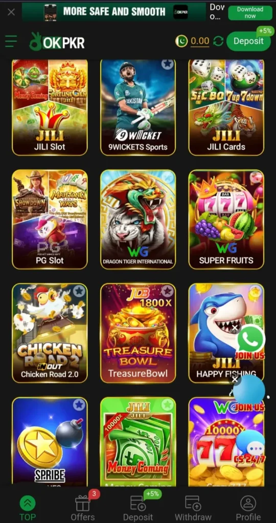 okpkr game interface