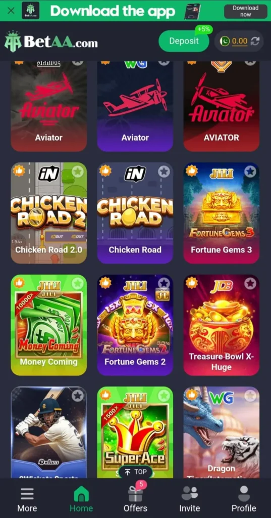 betaa game interface