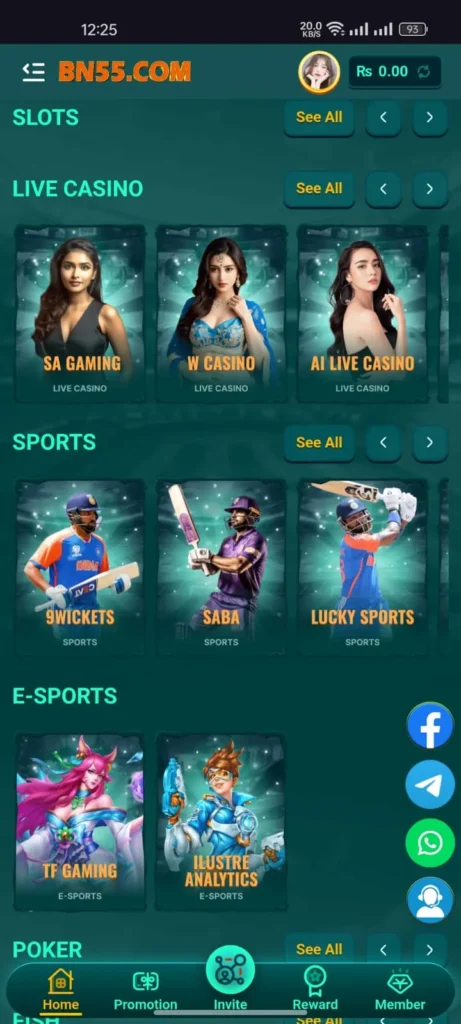 bn55 game interface