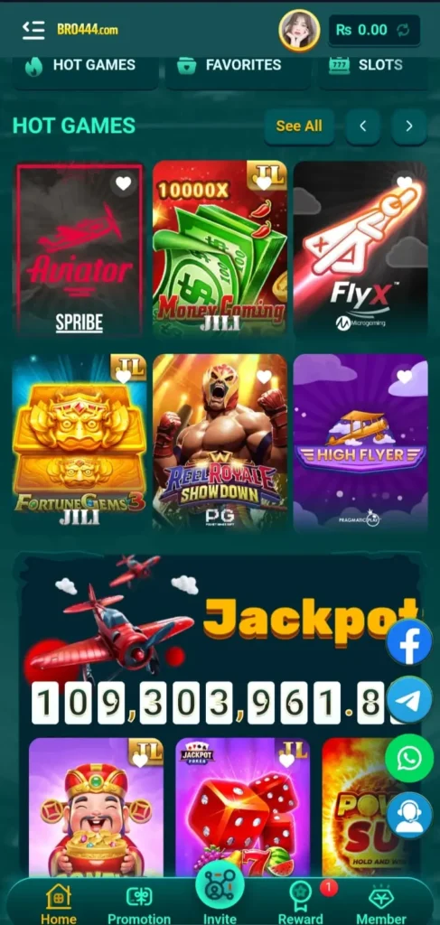 bro444 game interface  